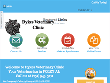 Tablet Screenshot of dykesvet.com